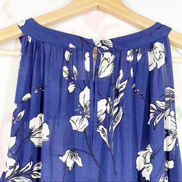 NEW Ripe Maternity Pippa Peasant Navy Floral Maxi Dress S - Picture 9 of 12